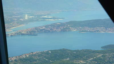 Anflug auf Split